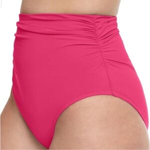 Profile By Gottex Pink Ruched High-Waisted Bikini